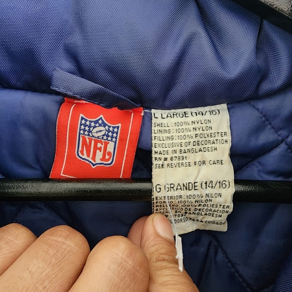NFL New York Giants Youth Large Puffer Jacket - Picture 5 of 10